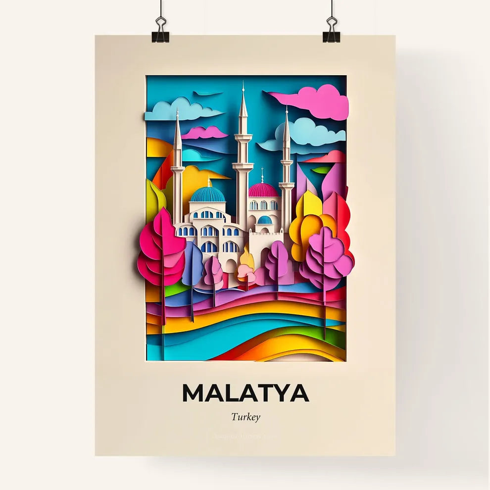 Vivid Malatya, Turkey, Colorful Poster
