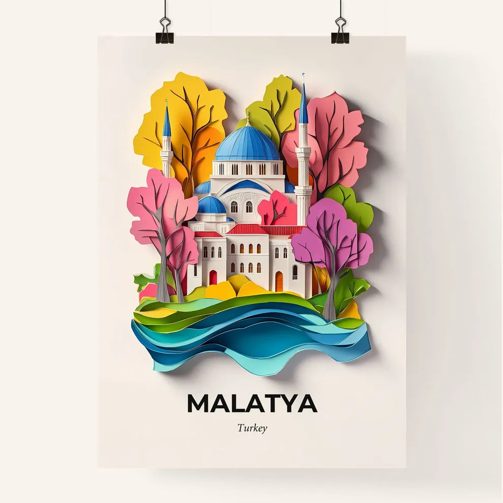 Vivid Malatya, Turkey, Colorful Poster