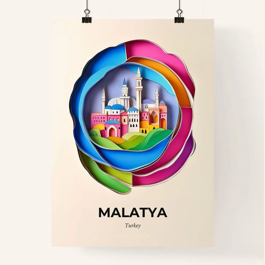 Vivid Malatya, Turkey, Colorful Poster