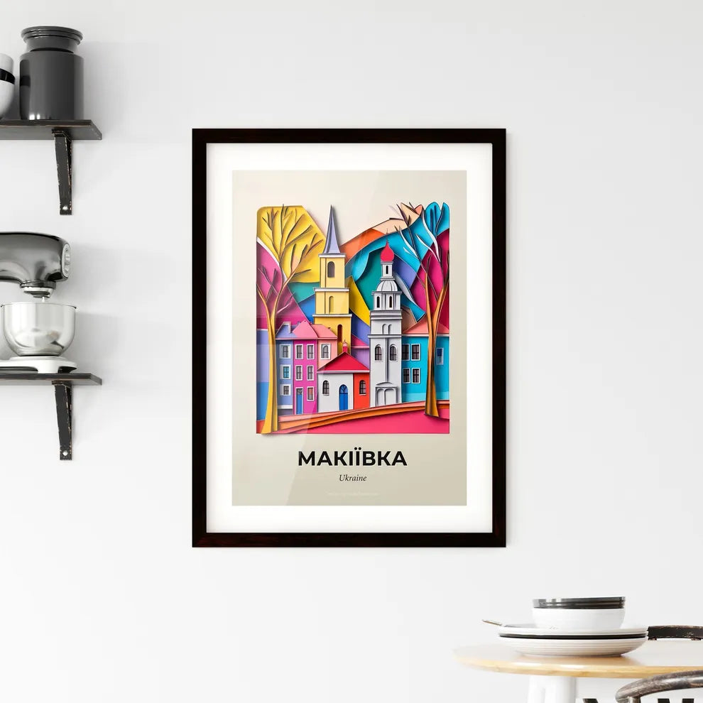 Vivid Makiivka, Ukraine, Framed Wall Art