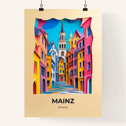 Vivid Mainz, Germany, Colorful Poster