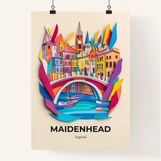 Vivid Maidenhead, England, Colorful Poster