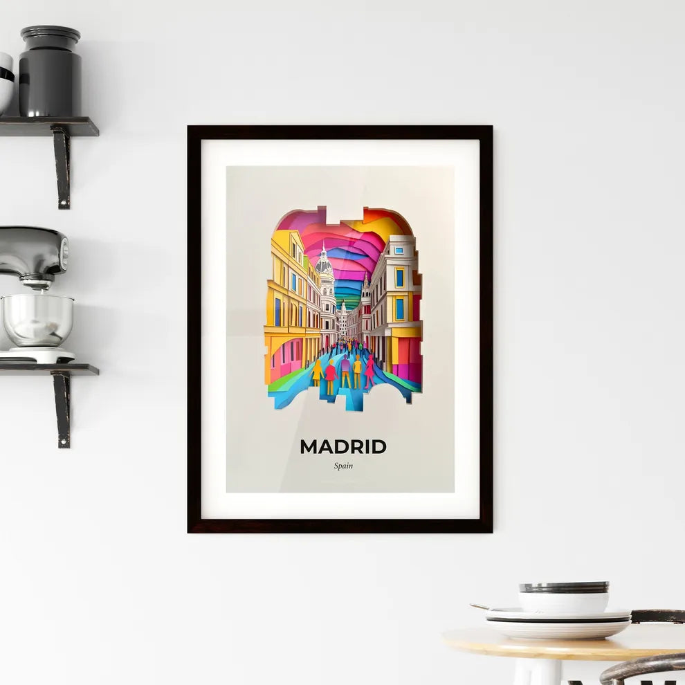 Vivid Madrid, Spain, Framed Wall Art