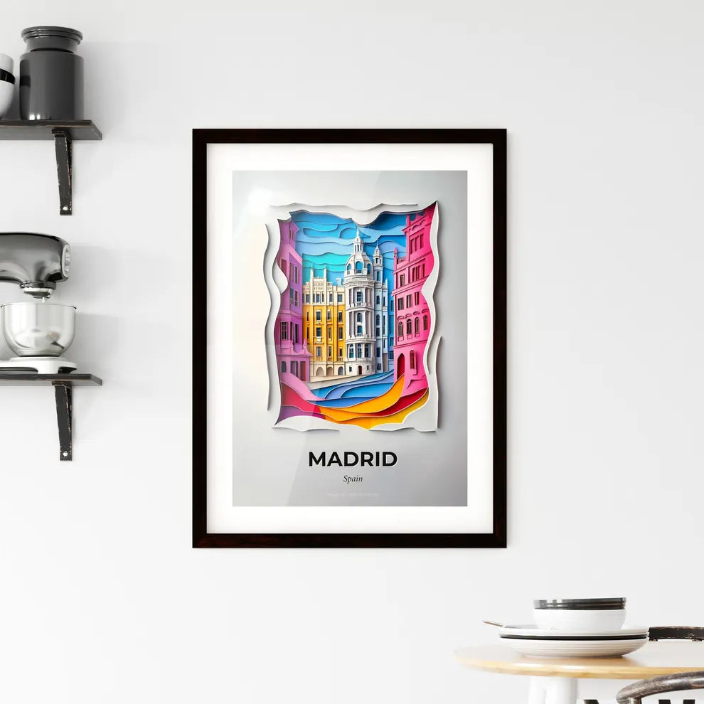 Vivid Madrid, Spain, Framed Wall Art
