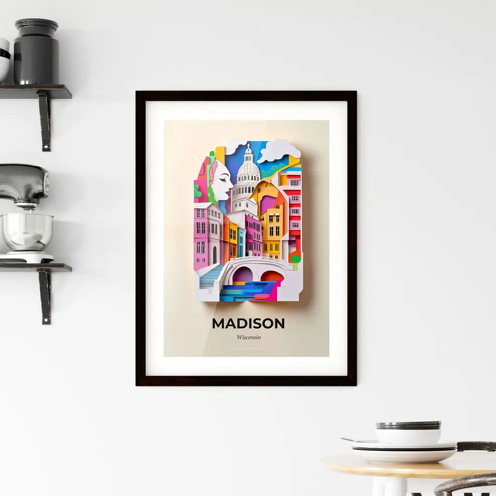 Vivid Madison, Wisconsin, Framed Wall Art