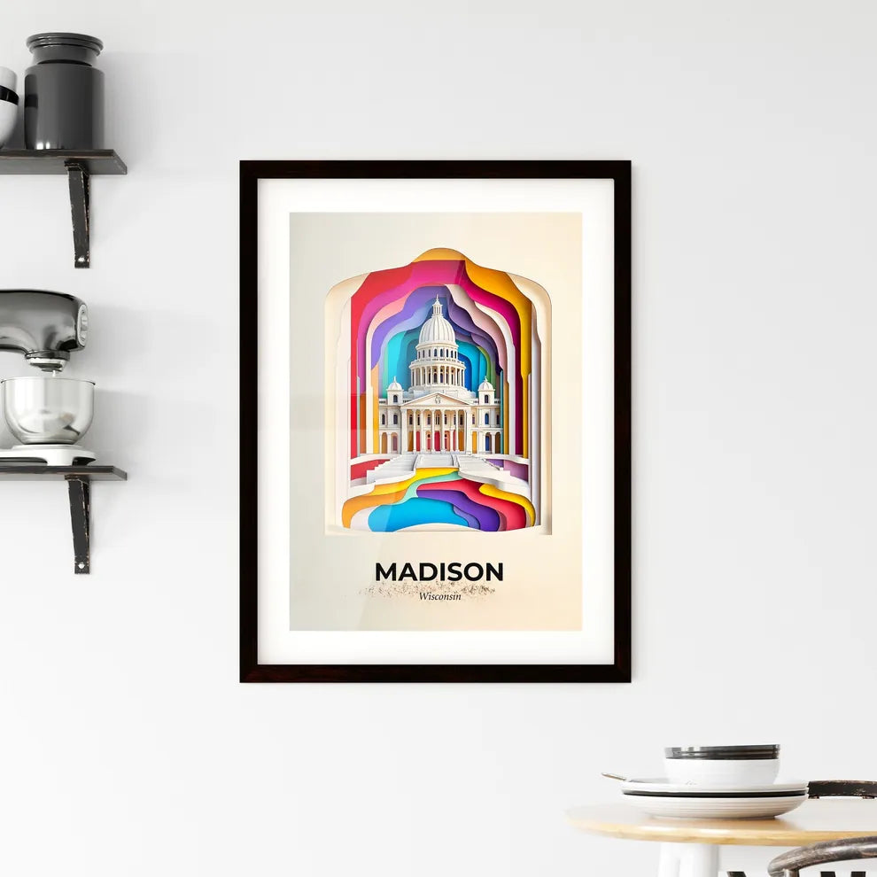 Vivid Madison, Wisconsin, Framed Wall Art