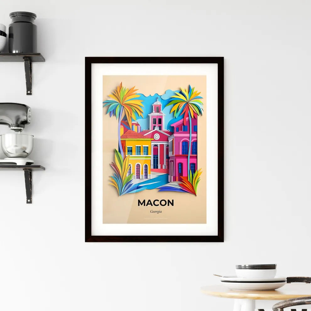 Vivid Macon, Georgia, Framed Wall Art