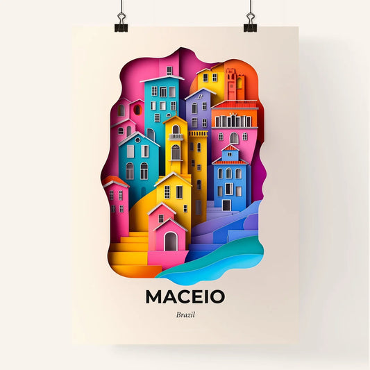 Vivid Maceio, Brazil, Colorful Poster