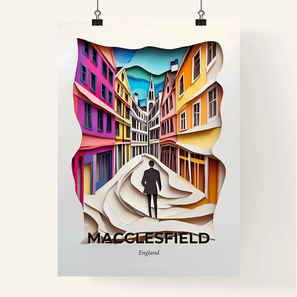 Vivid Macclesfield, England, Colorful Poster
