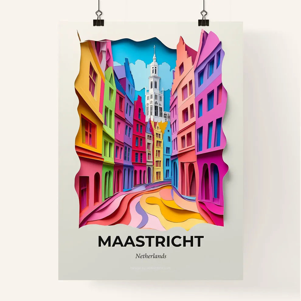 Vivid Maastricht, Netherlands, Colorful Poster