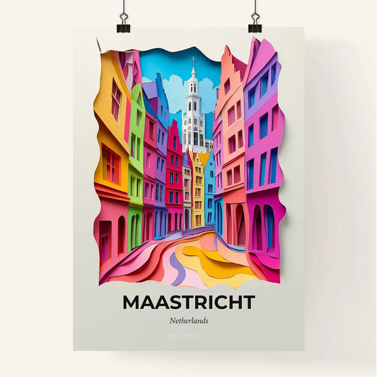 Vivid Maastricht, Netherlands, Colorful Poster