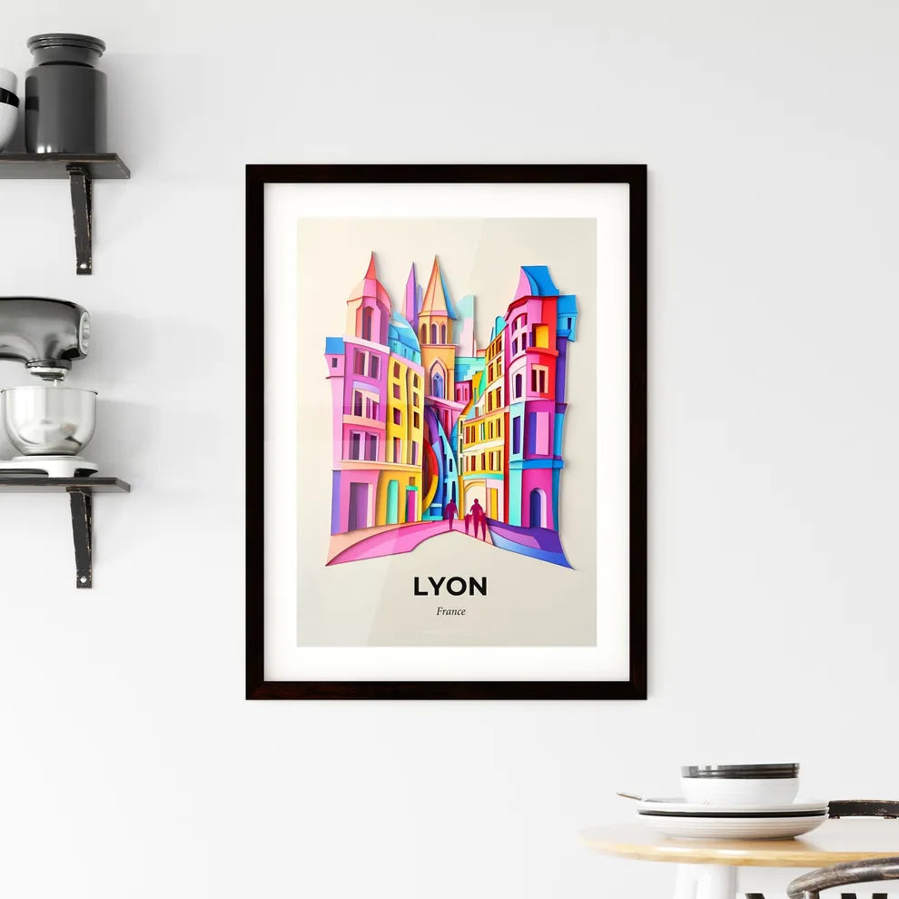 Vivid Lyon, France, Framed Wall Art