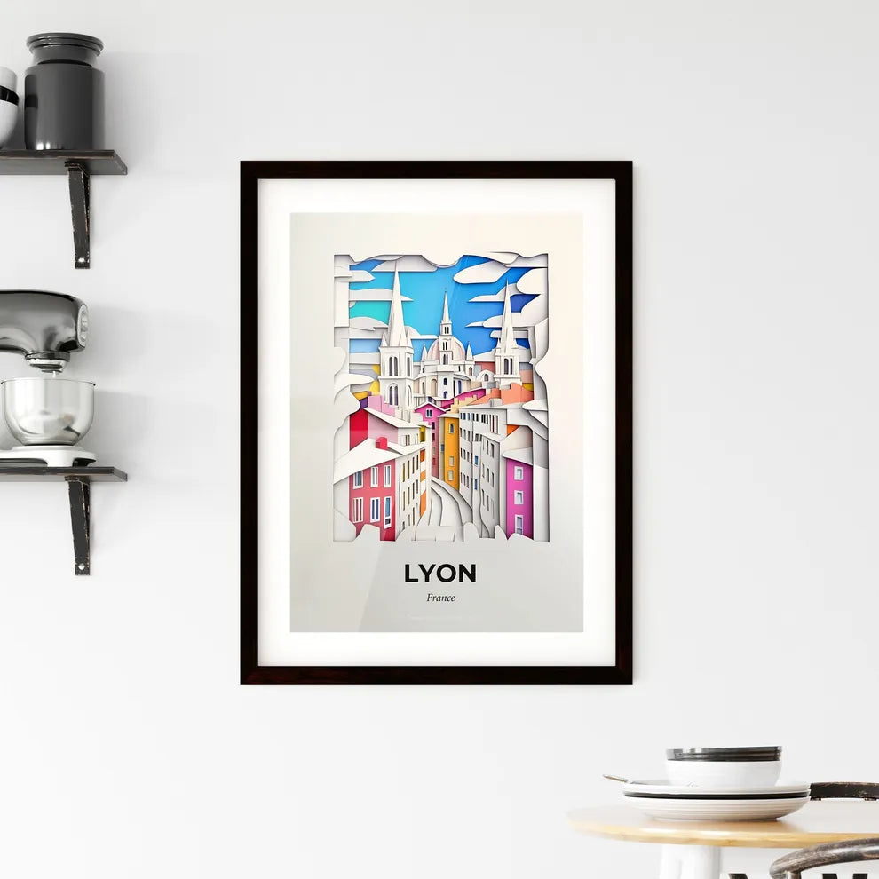 Vivid Lyon, France, Framed Wall Art