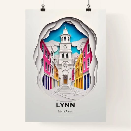 Vivid Lynn, Massachusetts, Colorful Poster