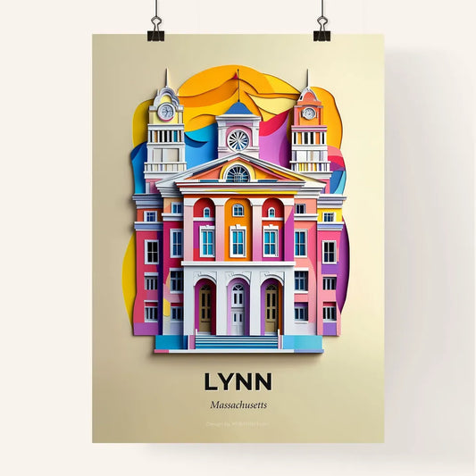 Vivid Lynn, Massachusetts, Colorful Poster