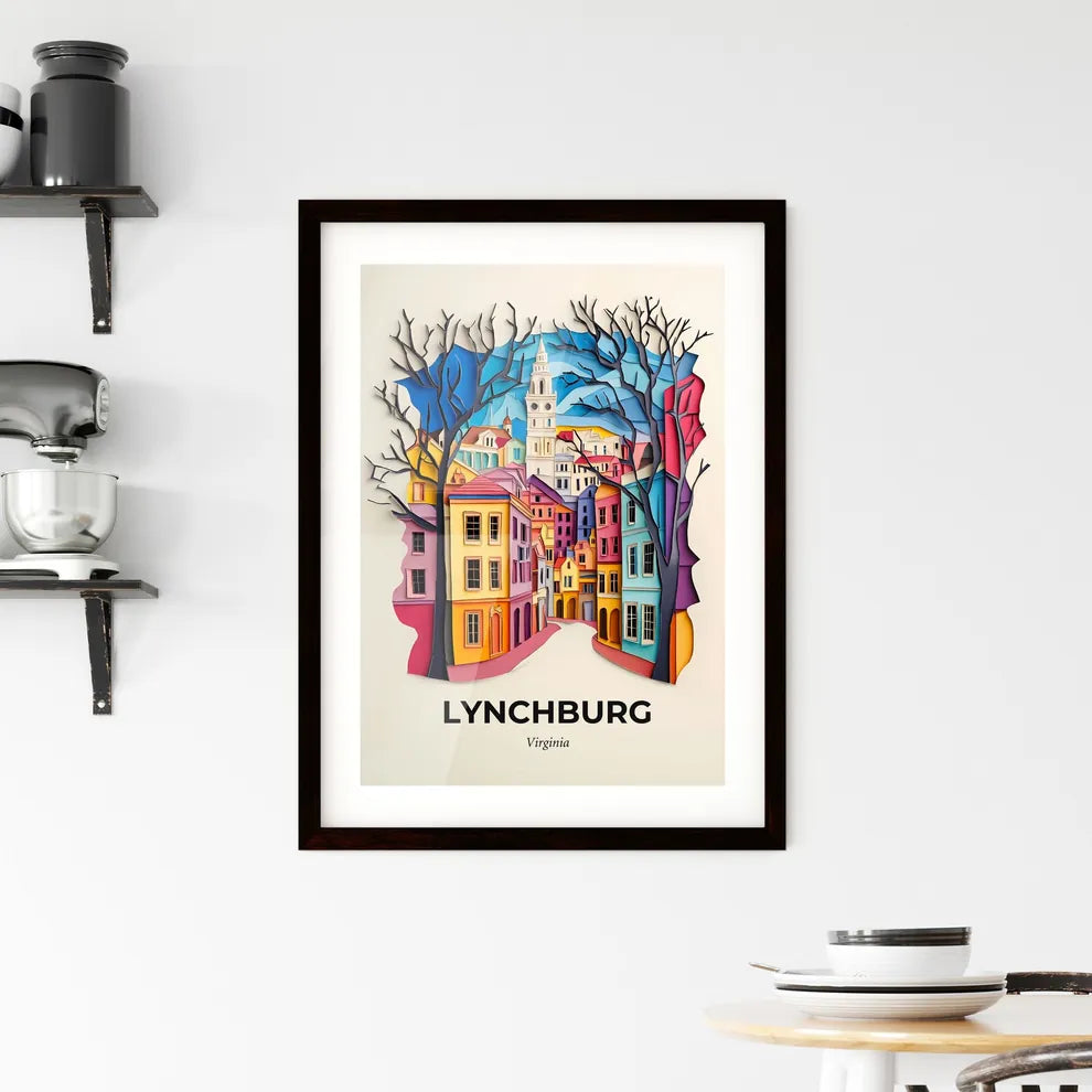 Vivid Lynchburg, Virginia, Framed Wall Art