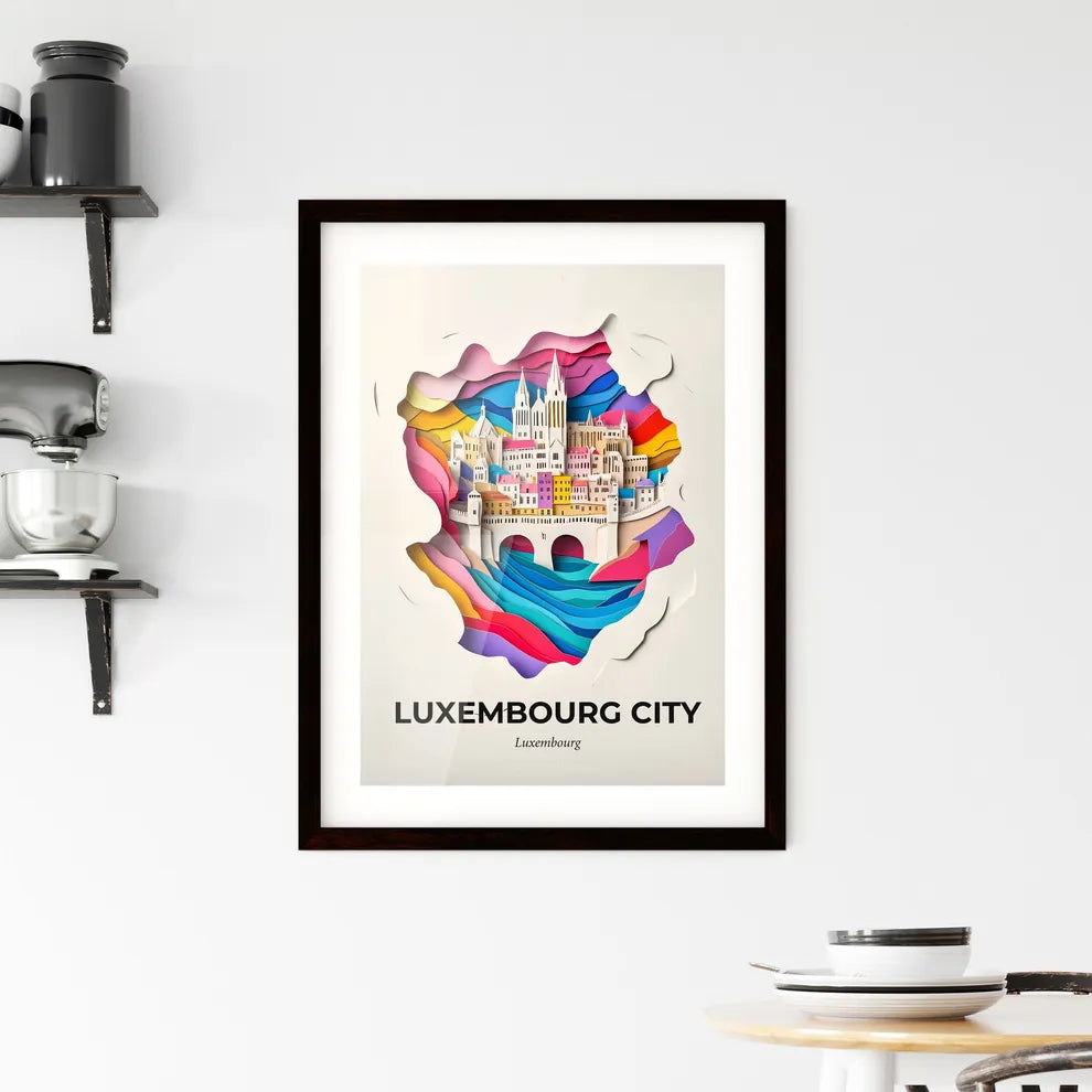 Vivid Luxembourg City, Luxembourg, Framed Wall Art
