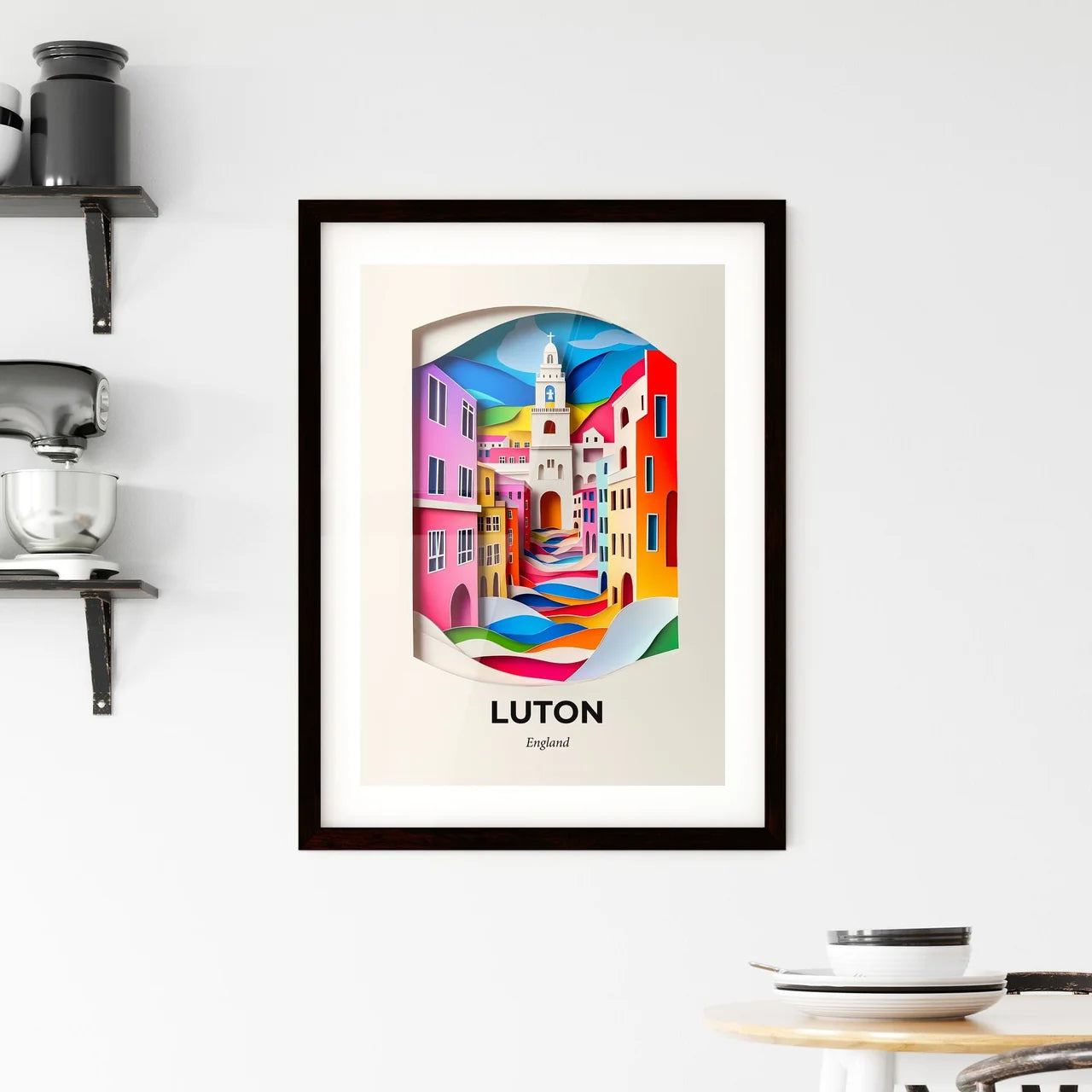Vivid Luton, England, Framed Wall Art