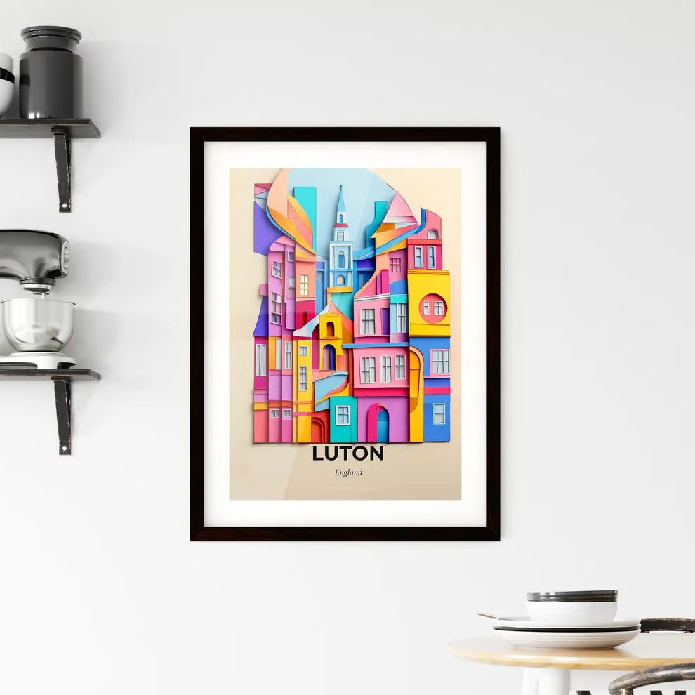 Vivid Luton, England, Framed Wall Art