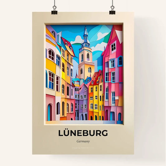 Vivid Luneburg, Germany, Colorful Poster