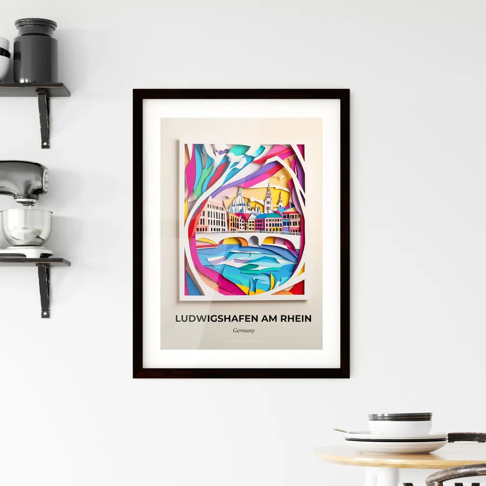 Vivid Ludwigshafen am Rhein, Germany, Framed Wall Art