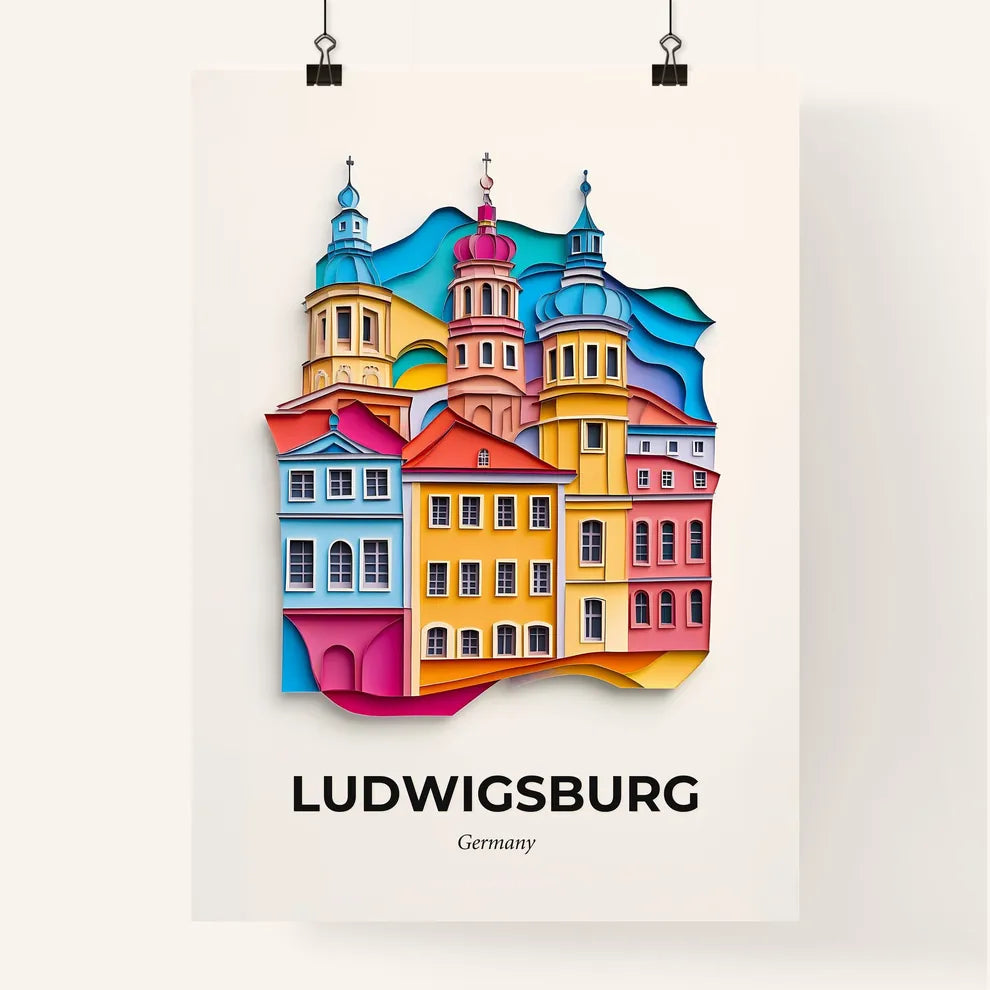 Vivid Ludwigsburg, Germany, Colorful Poster