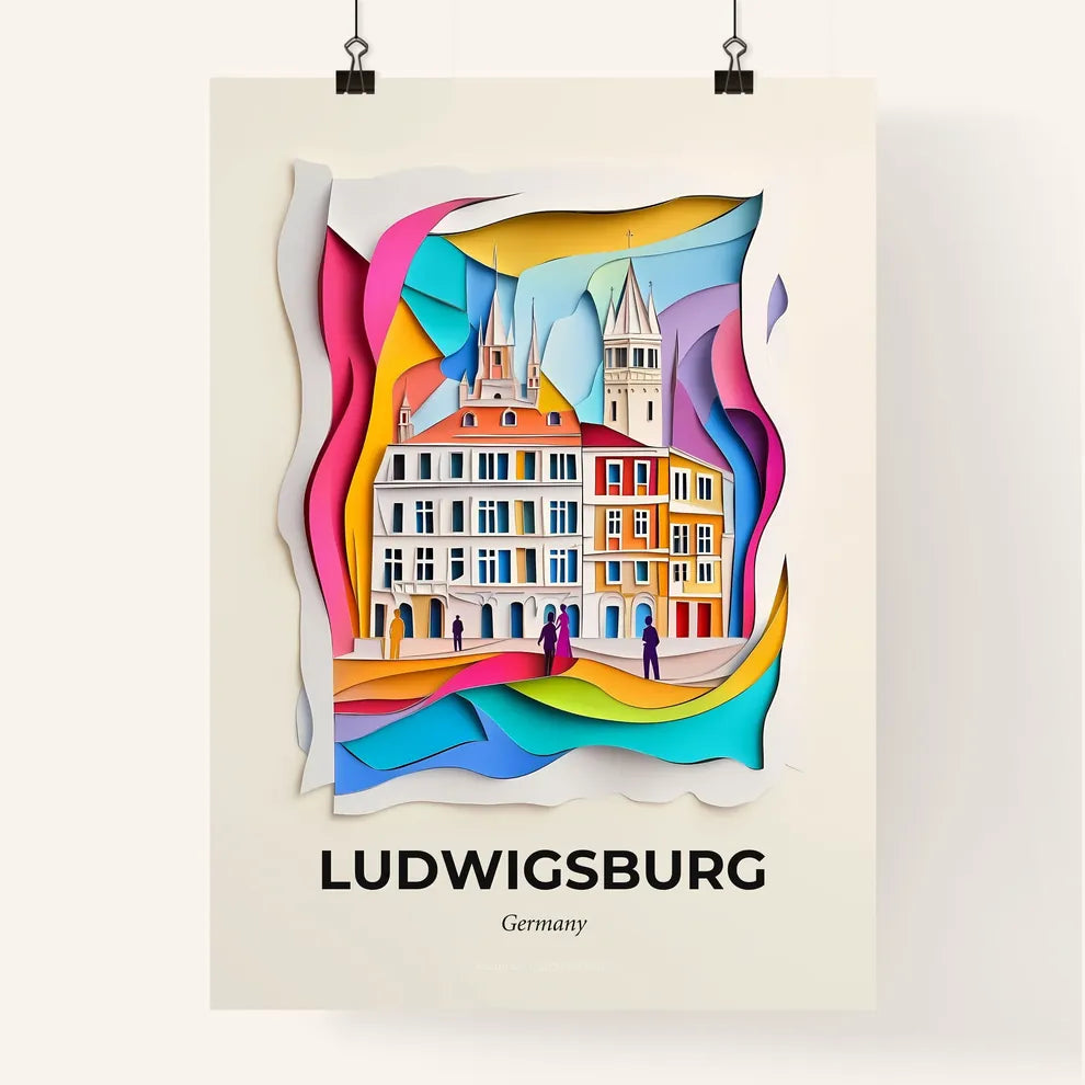 Vivid Ludwigsburg, Germany, Colorful Poster