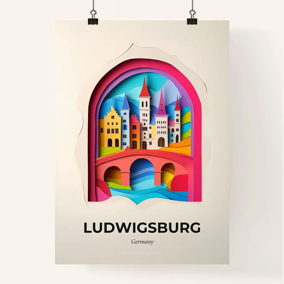 Vivid Ludwigsburg, Germany, Colorful Poster
