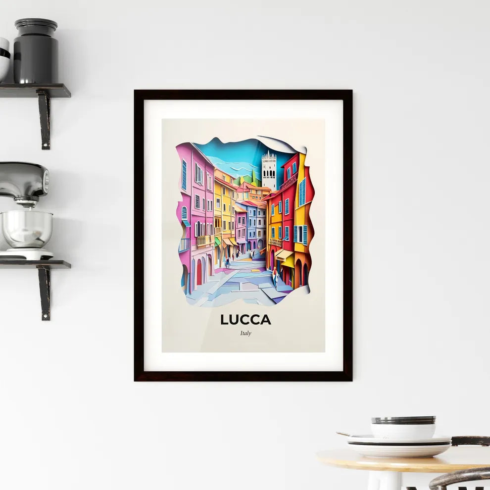 Vivid Lucca, Italy, Framed Wall Art