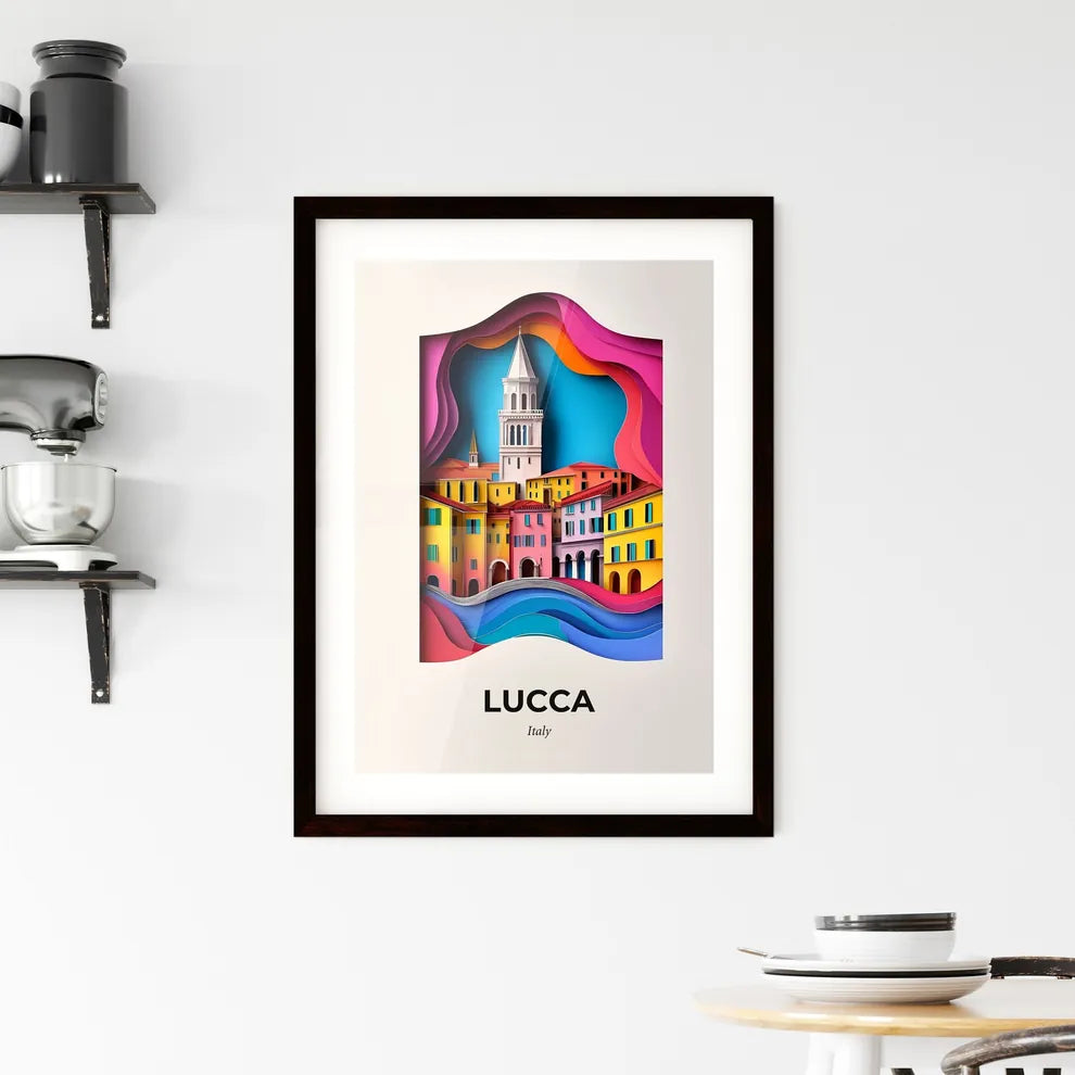 Vivid Lucca, Italy, Framed Wall Art