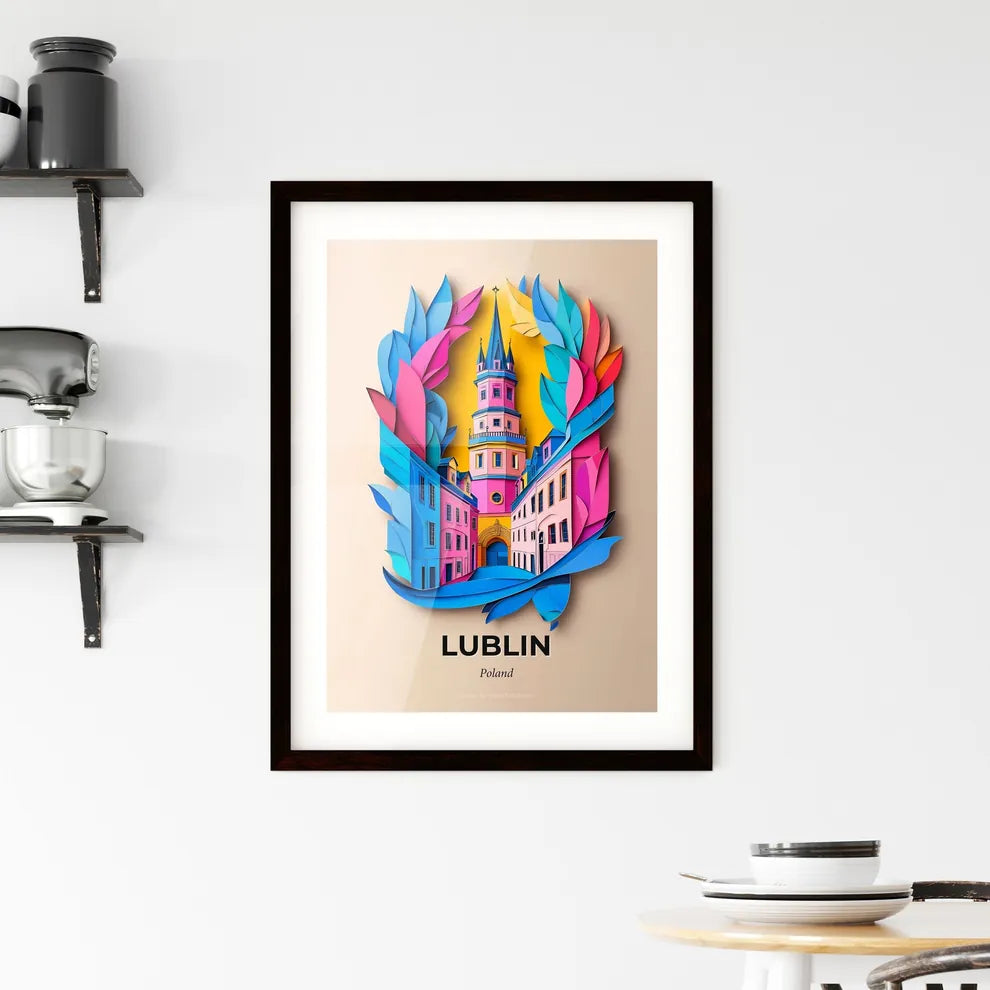 Vivid Lublin, Poland, Framed Wall Art