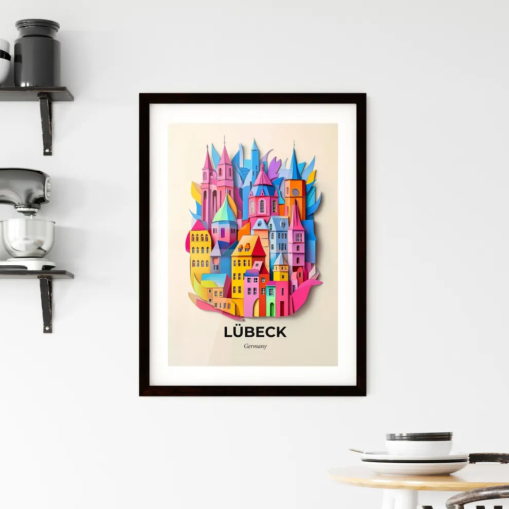 Vivid Lubeck, Germany, Framed Wall Art