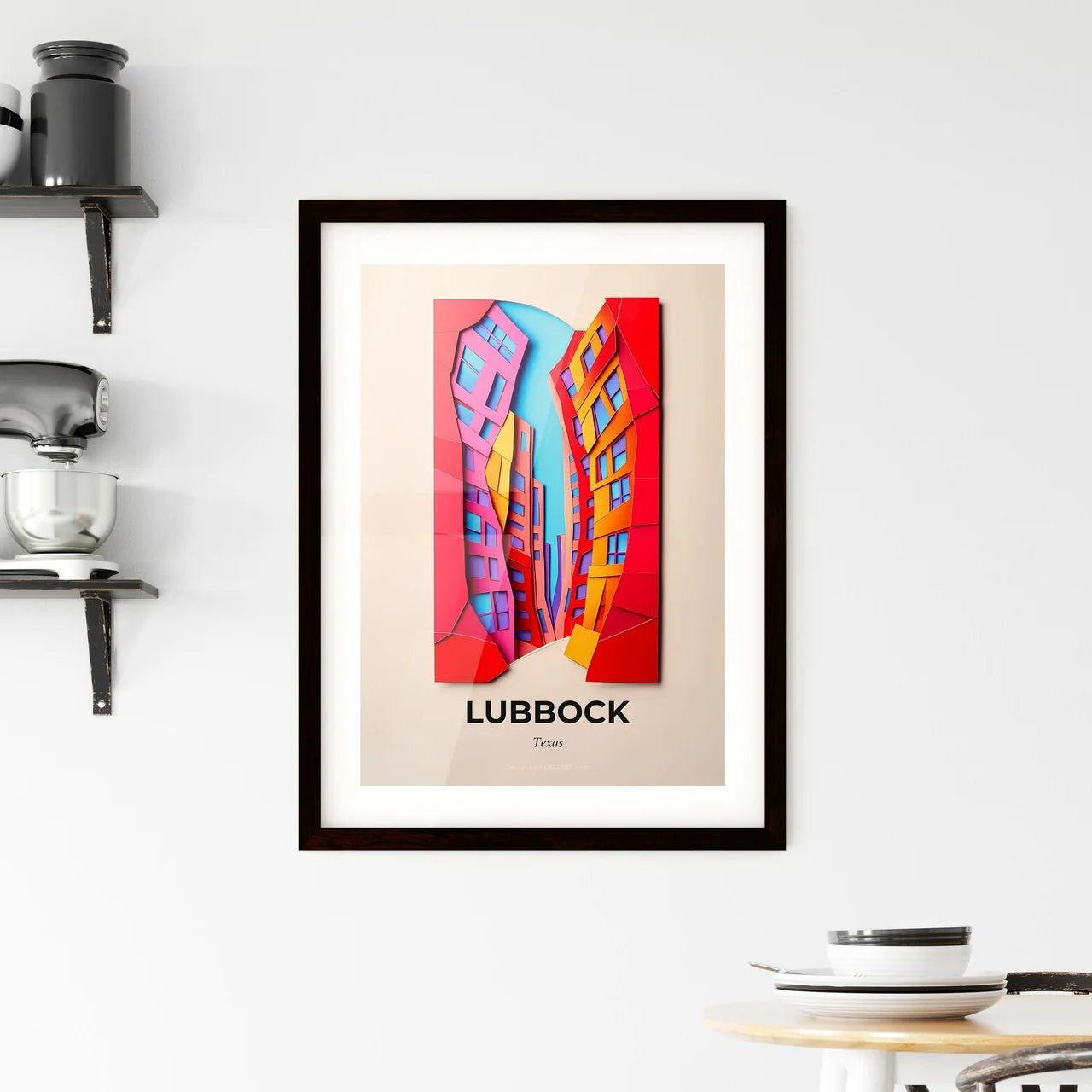 Vivid Lubbock, Texas, Framed Wall Art