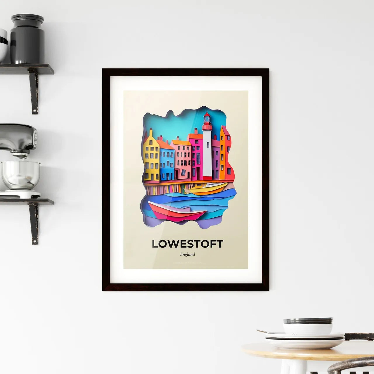 Vivid Lowestoft, England, Framed Wall Art