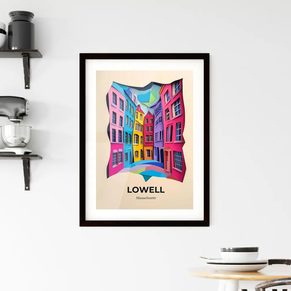 Vivid Lowell, Massachusetts, Framed Wall Art