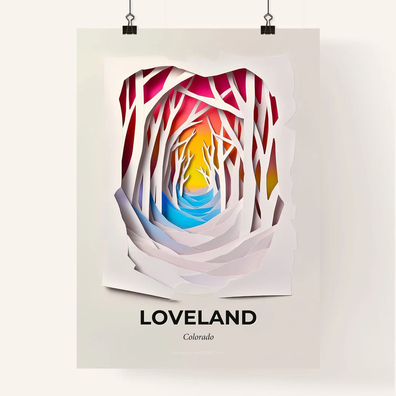 Vivid Loveland, Colorado, Colorful Poster