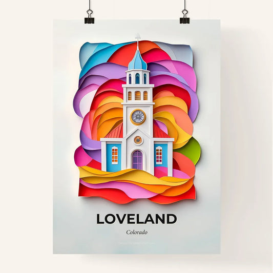 Vivid Loveland, Colorado, Colorful Poster