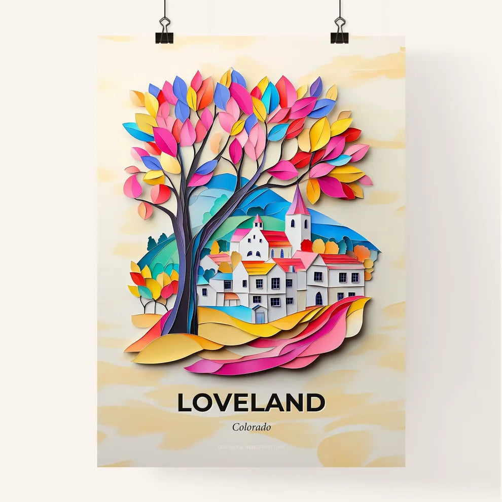 Vivid Loveland, Colorado, Colorful Poster