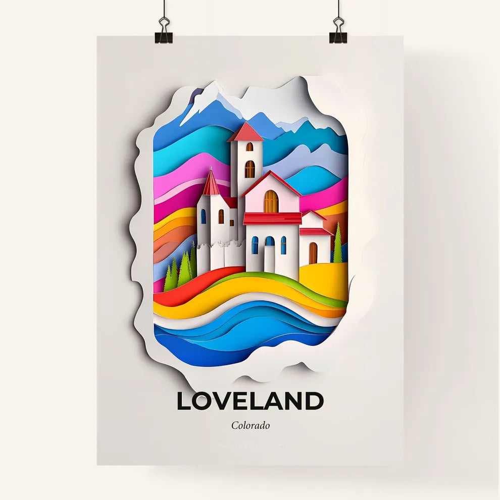Vivid Loveland, Colorado, Colorful Poster