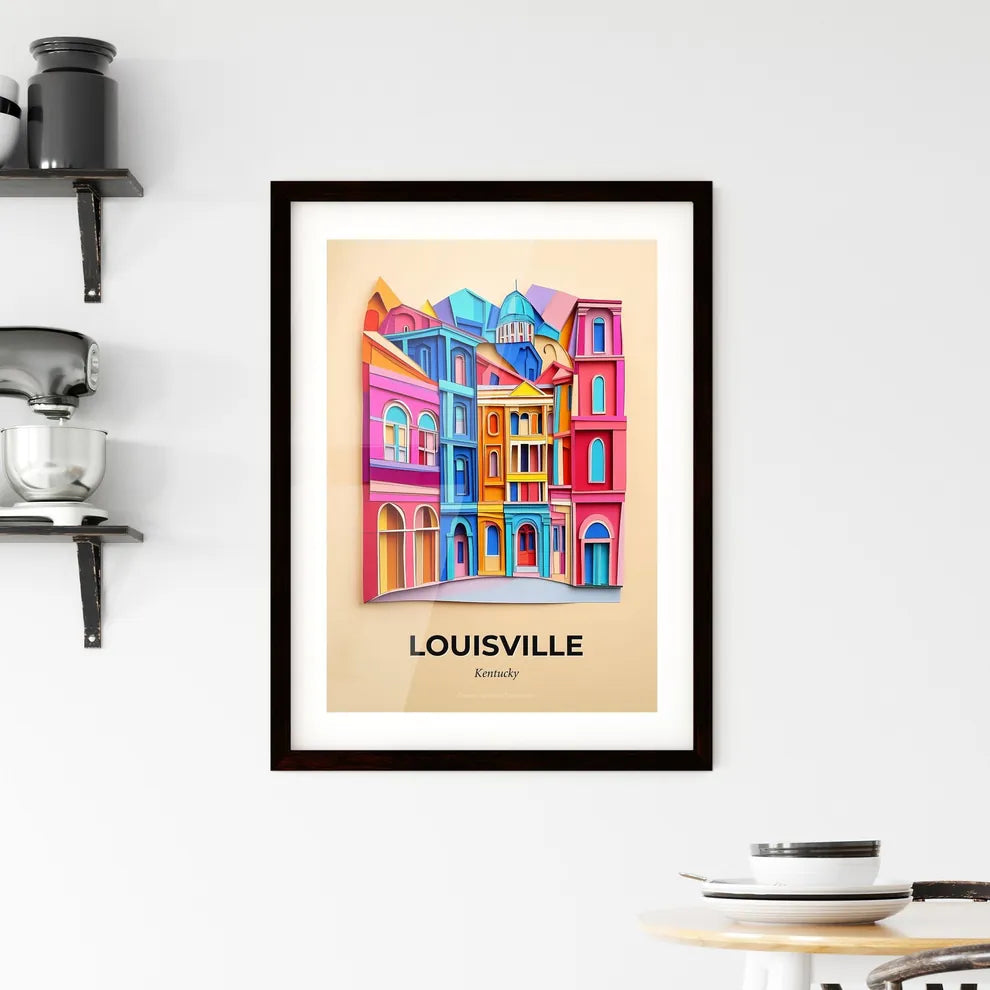Vivid Louisville, Kentucky, Framed Wall Art