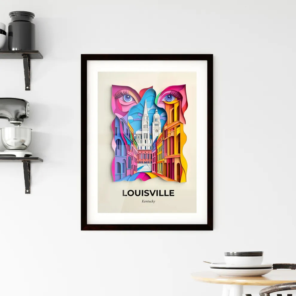 Vivid Louisville, Kentucky, Framed Wall Art