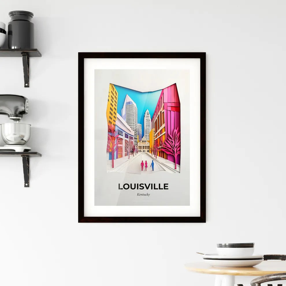 Vivid Louisville, Kentucky, Framed Wall Art