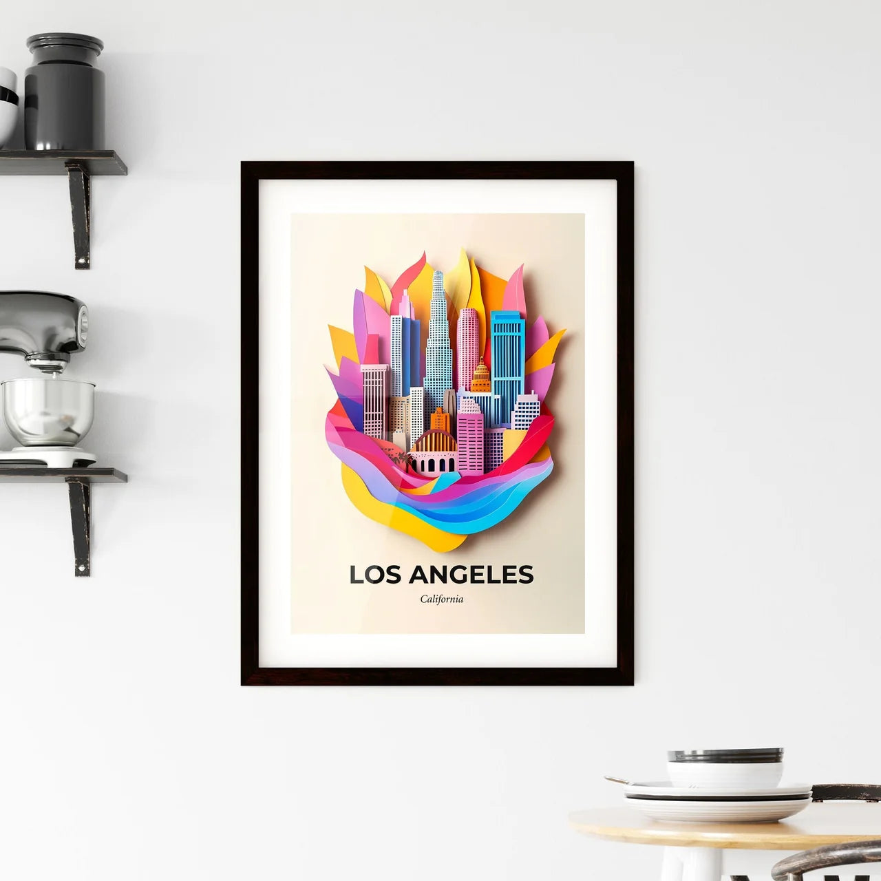 Vivid Los Angeles, California, Framed Wall Art