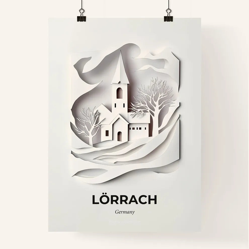Vivid Lorrach, Germany, Colorful Poster