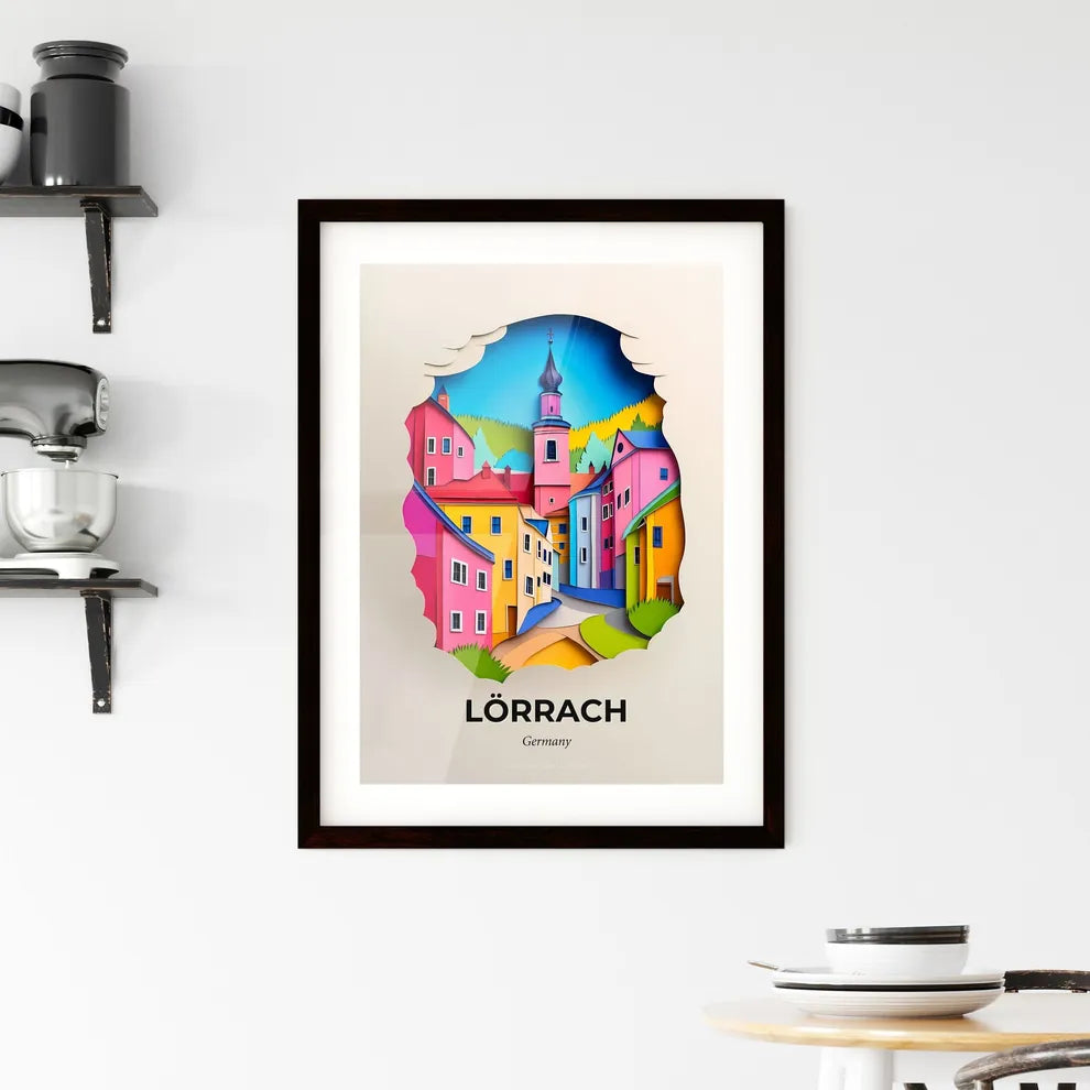 Vivid Lorrach, Germany, Framed Wall Art