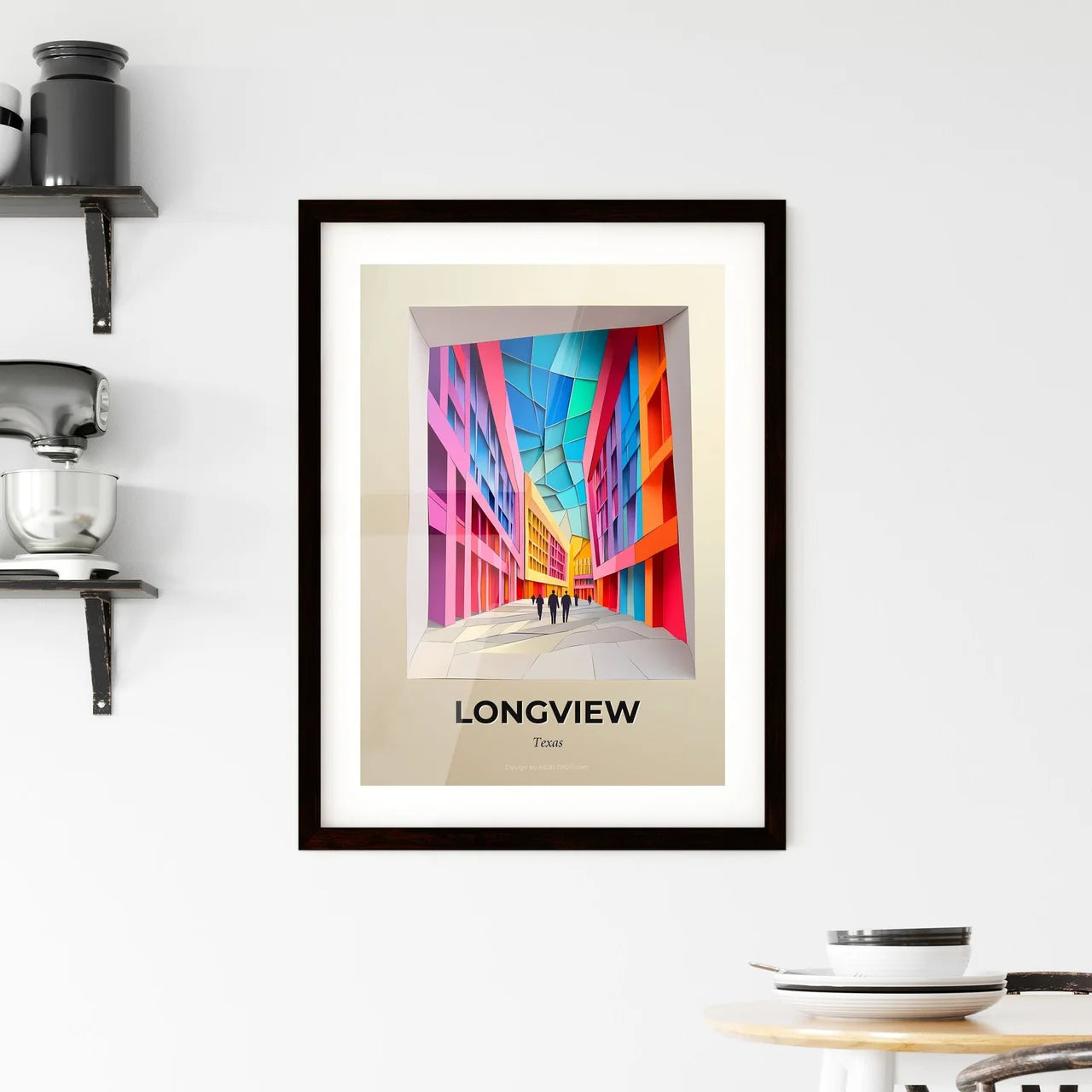 Vivid Longview, Texas, Framed Wall Art