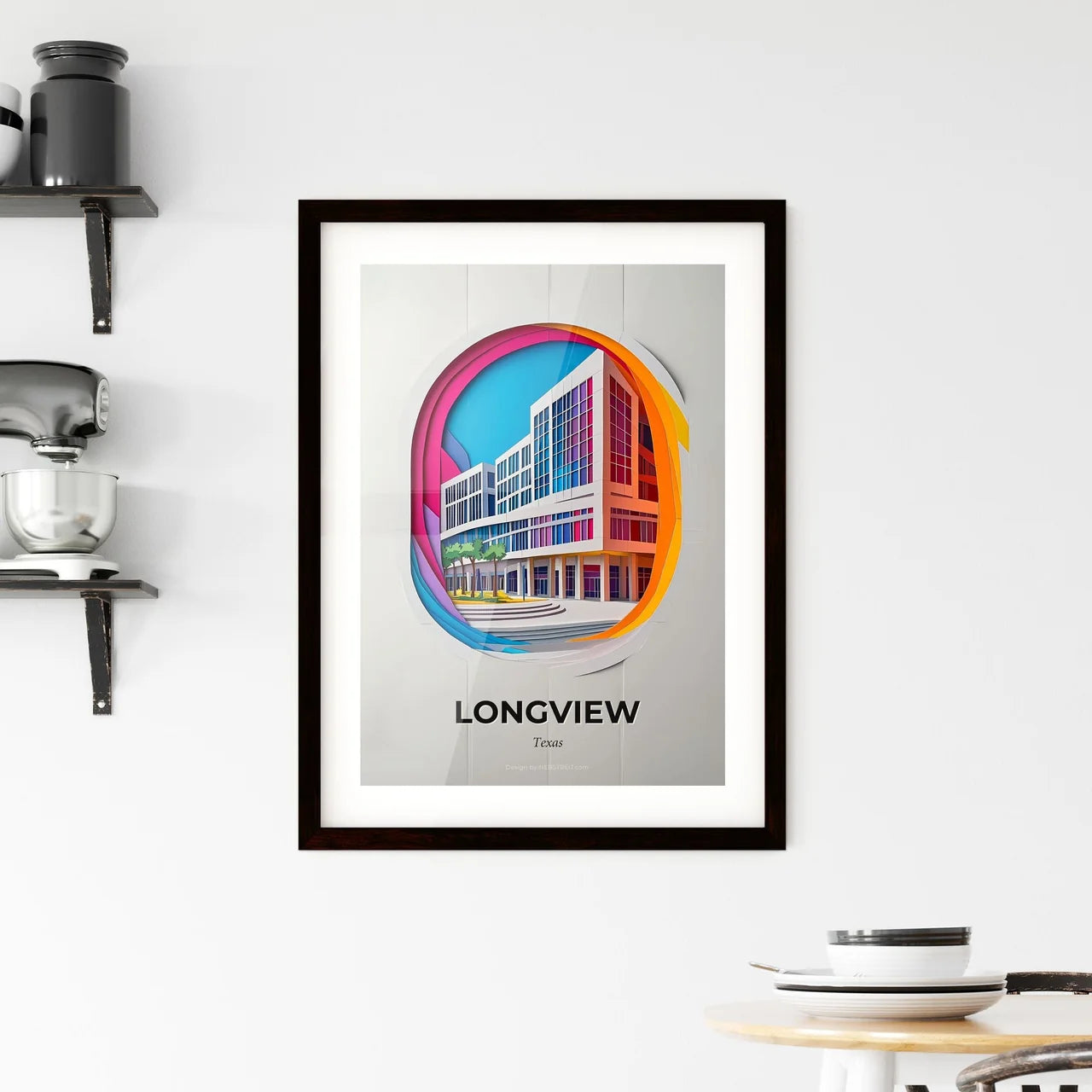 Vivid Longview, Texas, Framed Wall Art