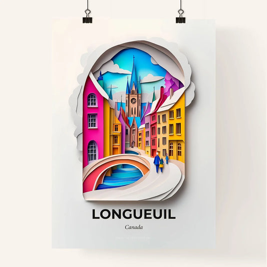 Vivid Longueuil, Canada, Colorful Poster