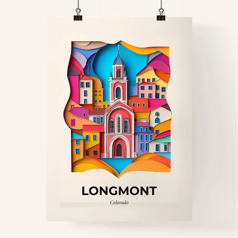 Vivid Longmont, Colorado, Colorful Poster
