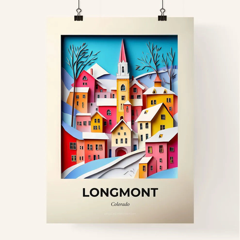 Vivid Longmont, Colorado, Colorful Poster